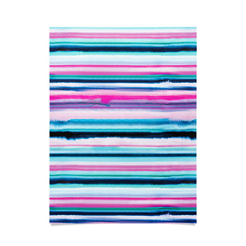 Ninola Design Ombre Sea Pink and Blue Poster
