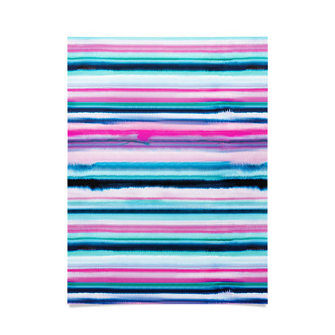 Ninola Design Ombre Sea Pink and Blue Poster