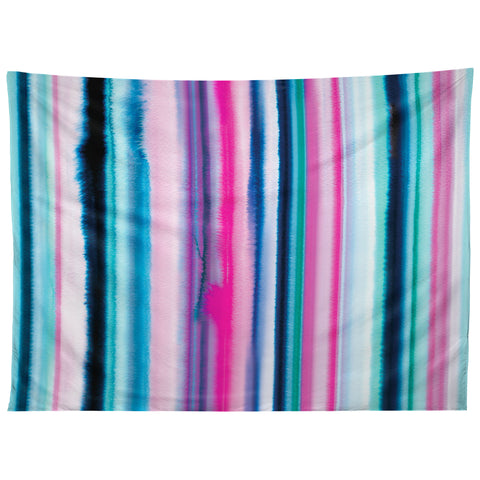 Ninola Design Ombre Sea Pink and Blue Tapestry
