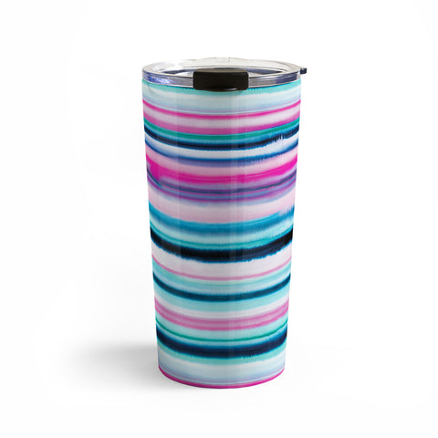 Ninola Design Ombre Sea Pink and Blue Travel Mug