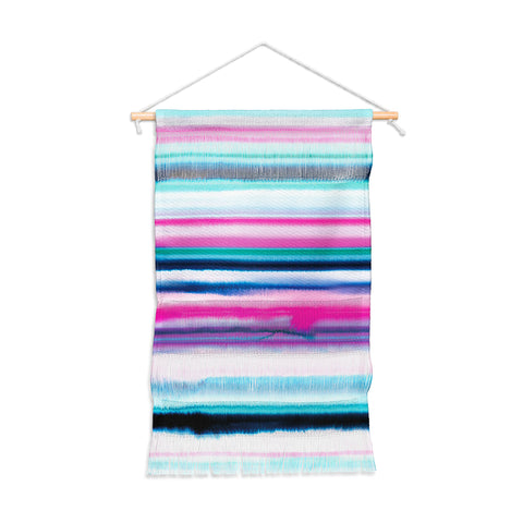 Ninola Design Ombre Sea Pink and Blue Wall Hanging Portrait
