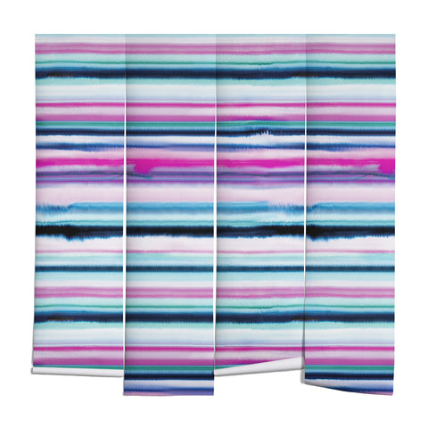 Ninola Design Ombre Sea Pink and Blue Wall Mural