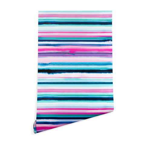 Ninola Design Ombre Sea Pink and Blue Wallpaper