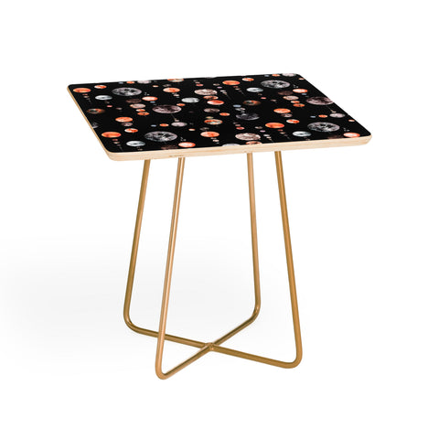 Ninola Design Orange Astronomy Dark Moons Side Table