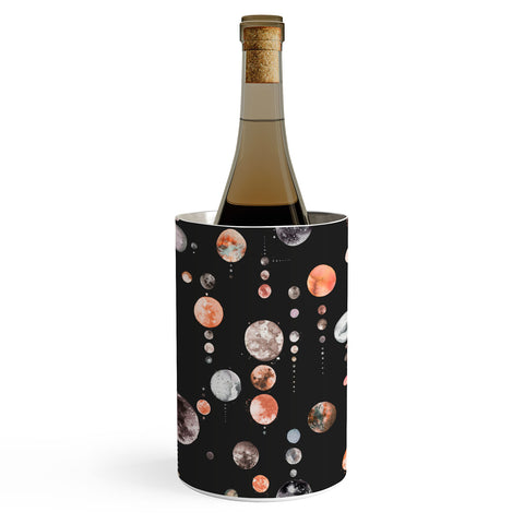 Ninola Design Orange Astronomy Dark Moons Wine Chiller