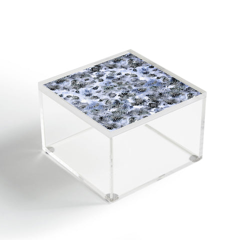 Ninola Design Organic texture dots Blue Acrylic Box