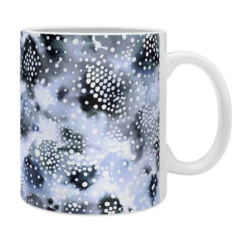 Ninola Design Organic texture dots Blue Coffee Mug