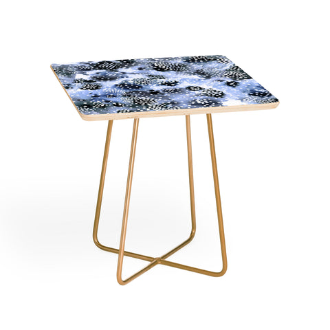 Ninola Design Organic texture dots Blue Side Table
