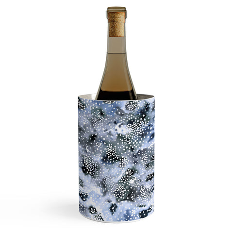 Ninola Design Organic texture dots Blue Wine Chiller