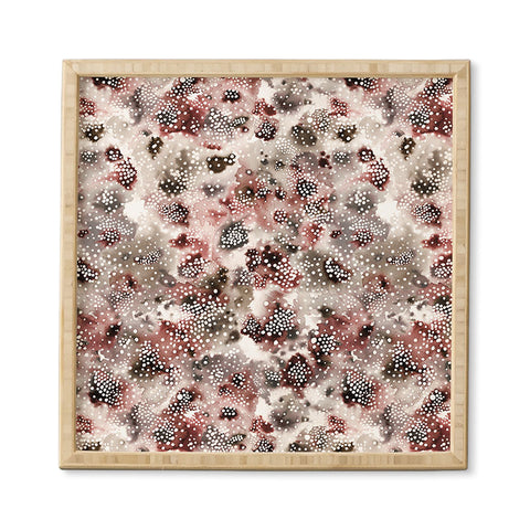 Ninola Design Organic texture Terracota Framed Wall Art