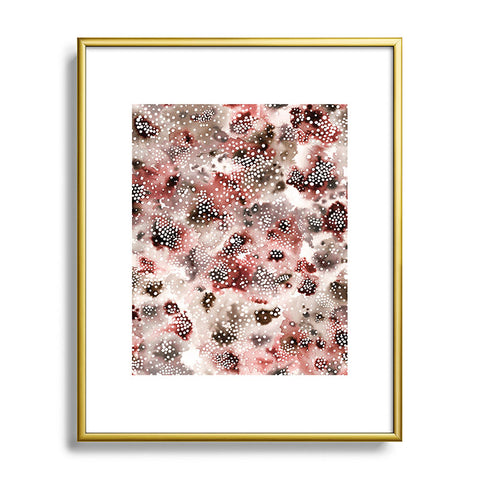Ninola Design Organic texture Terracota Metal Framed Art Print