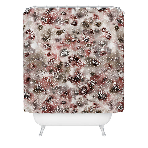 Ninola Design Organic texture Terracota Shower Curtain