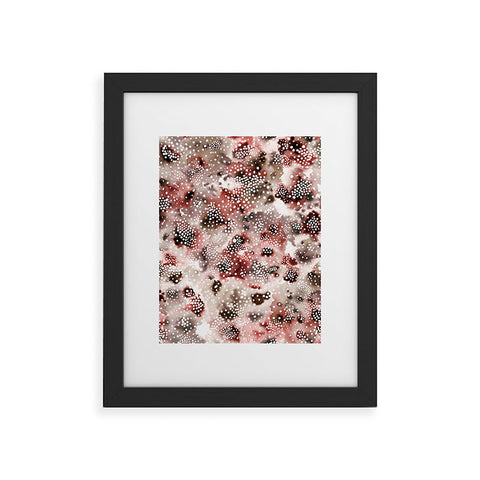 Ninola Design Organic texture Terracota Framed Art Print