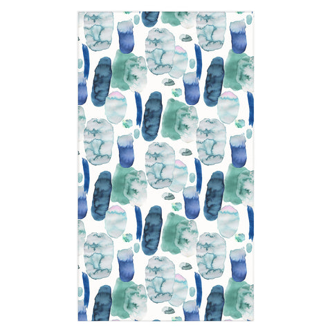 Ninola Design Organic watercolor blue Tablecloth