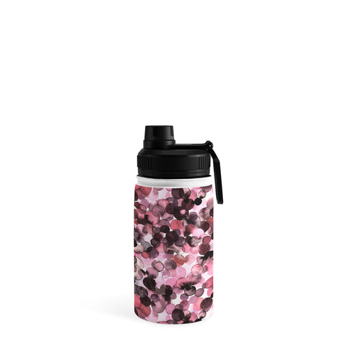 Ninola Design Overlapped Dots Sensual Pink Water Bottle
