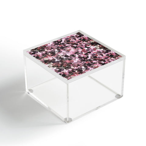 Ninola Design Overlapped Dots Sensual Pink Acrylic Box