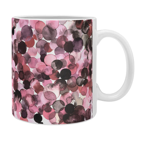 Ninola Design Overlapped Dots Sensual Pink Coffee Mug