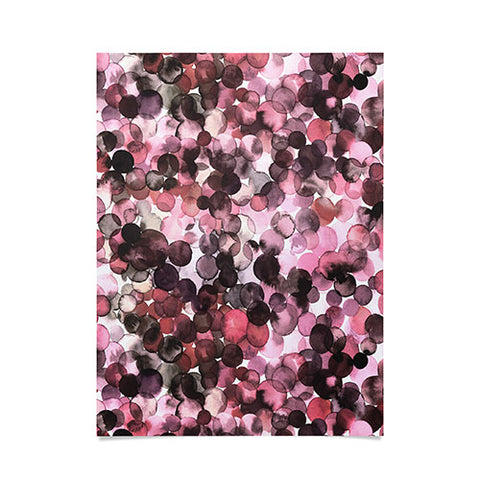 Ninola Design Overlapped Dots Sensual Pink Poster