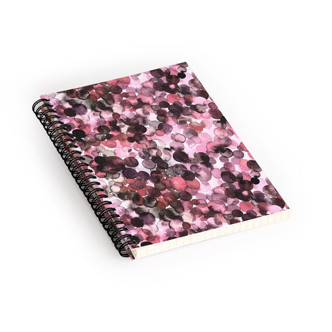 Ninola Design Overlapped Dots Sensual Pink Spiral Notebook