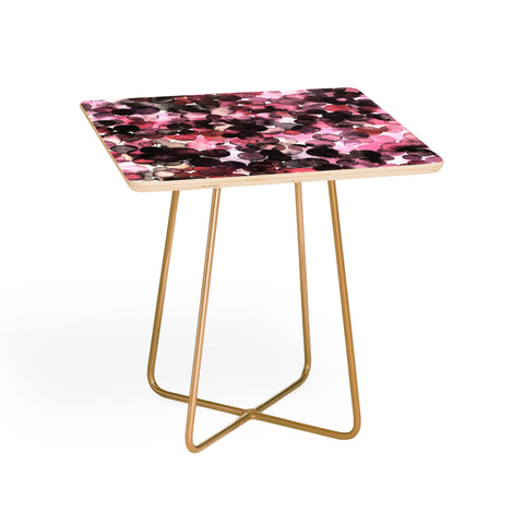 Ninola Design Overlapped Dots Sensual Pink Side Table