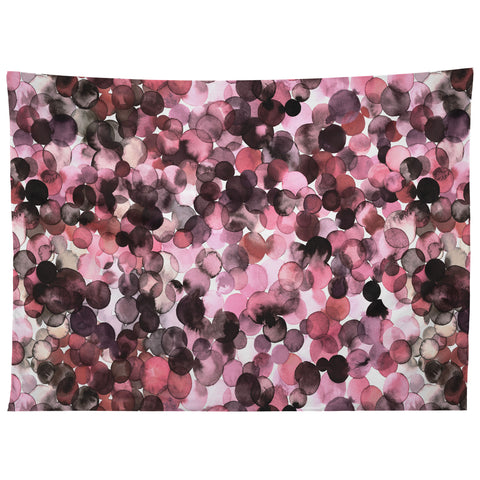Ninola Design Overlapped Dots Sensual Pink Tapestry