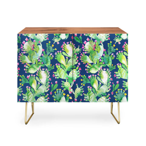 Ninola Design Paddle Cactus Blue Credenza