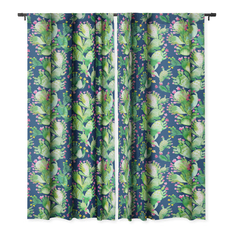 Ninola Design Paddle Cactus Blue Blackout Non Repeat