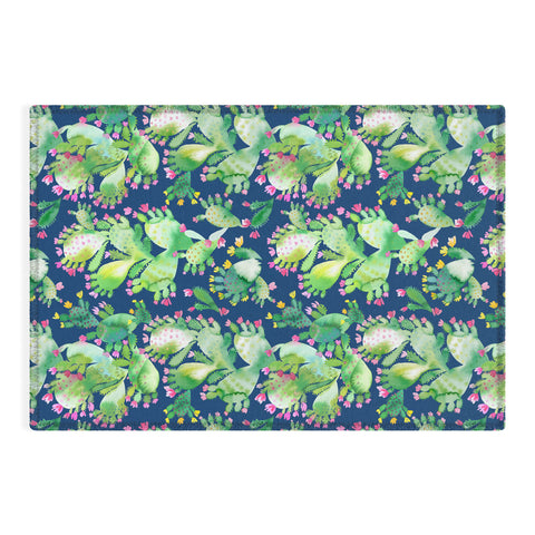 Ninola Design Paddle Cactus Blue Outdoor Rug