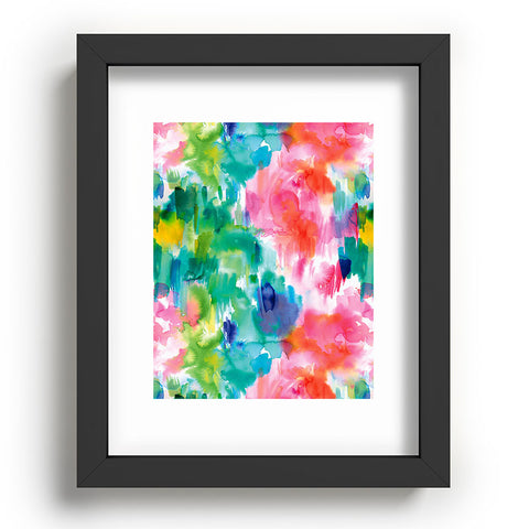 Ninola Design Painterly Tropical Texture Recessed Framing Rectangle