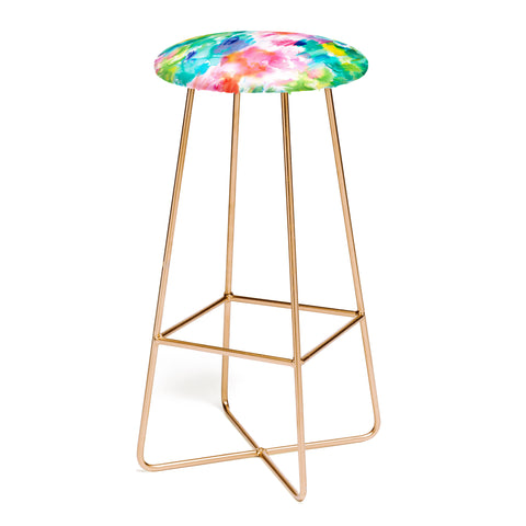 Ninola Design Painterly Tropical Texture Bar Stool
