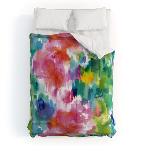 Ninola Design Painterly Tropical Texture Comforter