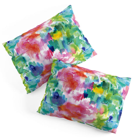 Ninola Design Painterly Tropical Texture Pillow Shams