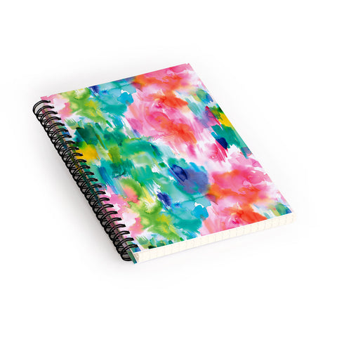 Ninola Design Painterly Tropical Texture Spiral Notebook