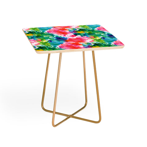 Ninola Design Painterly Tropical Texture Side Table