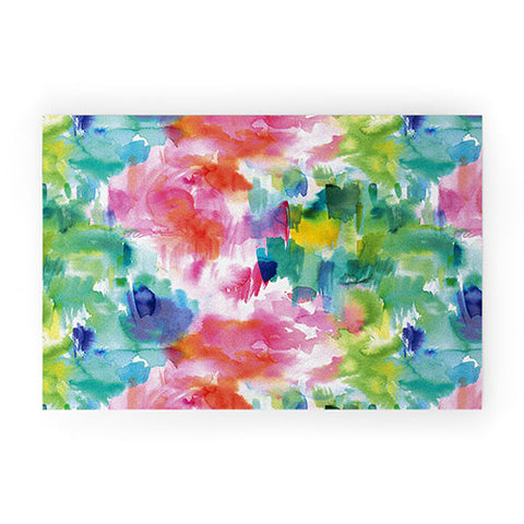 Ninola Design Painterly Tropical Texture Welcome Mat