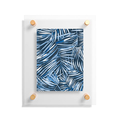 Ninola Design Palms branches navy Floating Acrylic Print