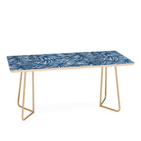 Ninola Design Palms branches navy Coffee Table