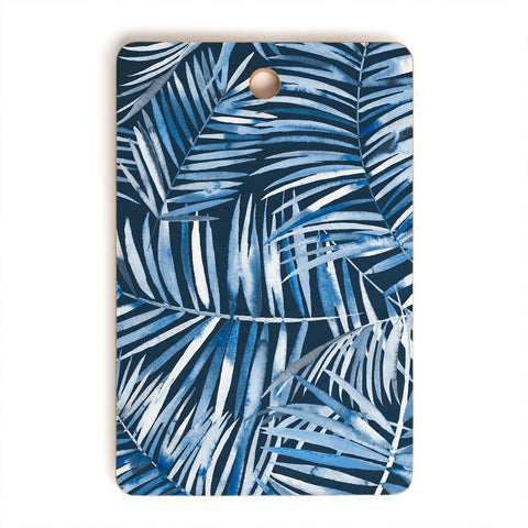 Ninola Design Palms branches navy Cutting Board Rectangle