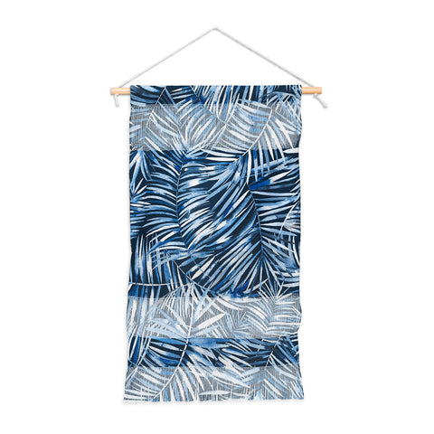 Ninola Design Palms branches navy Wall Hanging Portrait