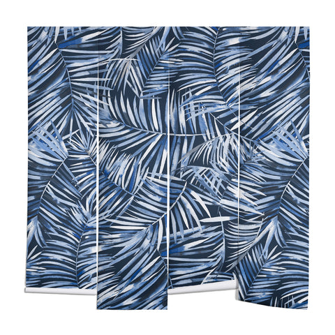 Ninola Design Palms branches navy Wall Mural