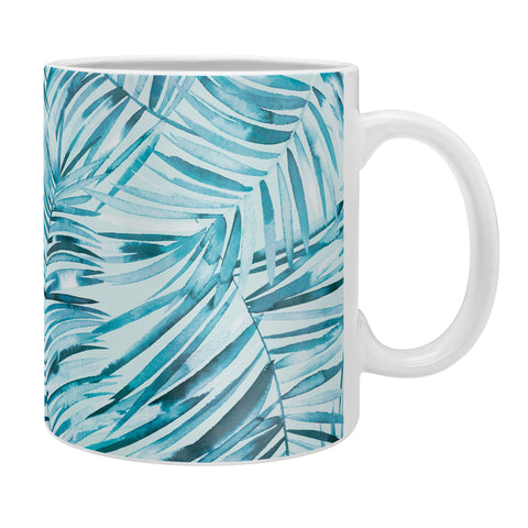 Ninola Design Palms branches summer blue Coffee Mug