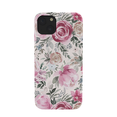 Ninola Design Pastel peony rose bouquet Pink Phone Case