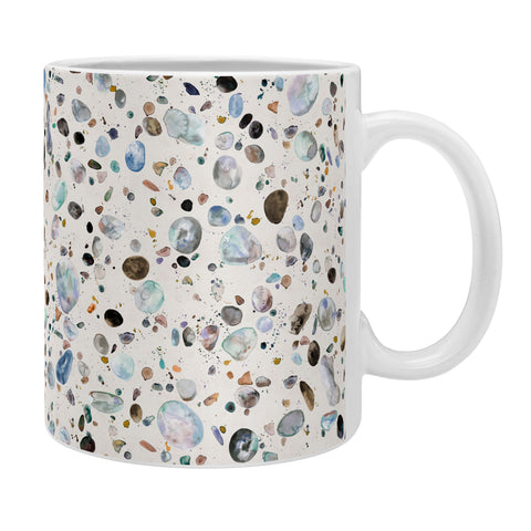 Ninola Design Pebble terrazzo blue Coffee Mug