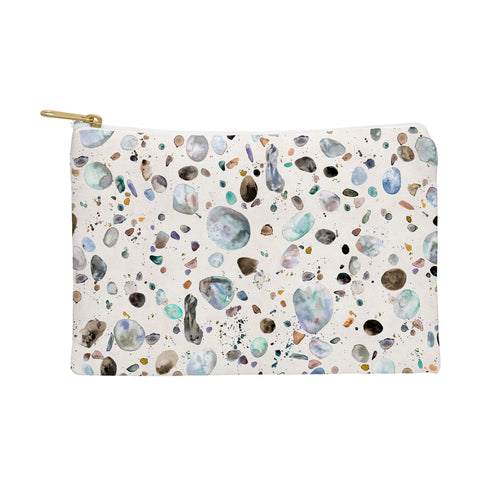 Ninola Design Pebble terrazzo blue Pouch