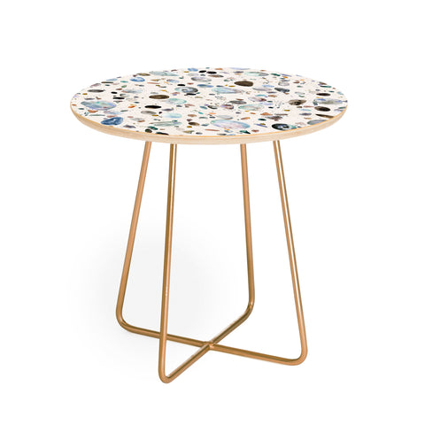 Ninola Design Pebble terrazzo blue Round Side Table