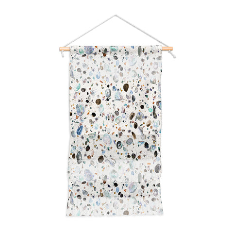 Ninola Design Pebble terrazzo blue Wall Hanging Portrait