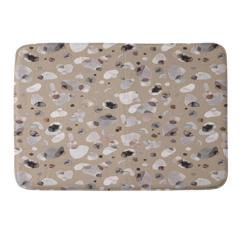 Ninola Design Pebbles Beige Memory Foam Bath Mat