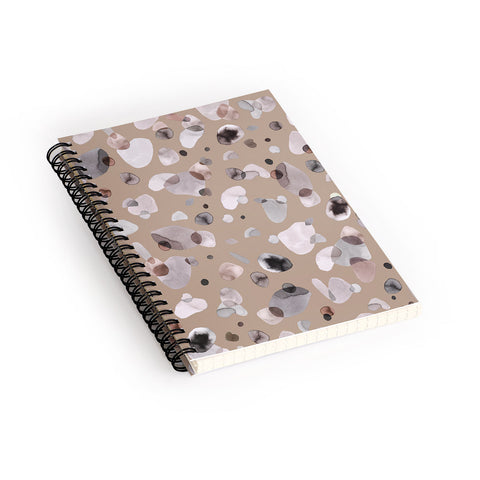Ninola Design Pebbles Beige Spiral Notebook