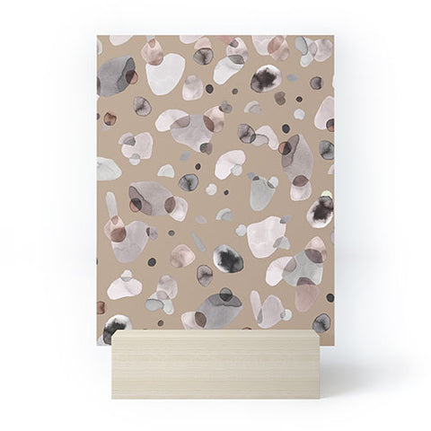Ninola Design Pebbles Beige Mini Art Print