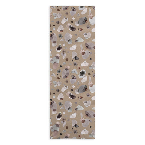 Ninola Design Pebbles Beige Yoga Towel